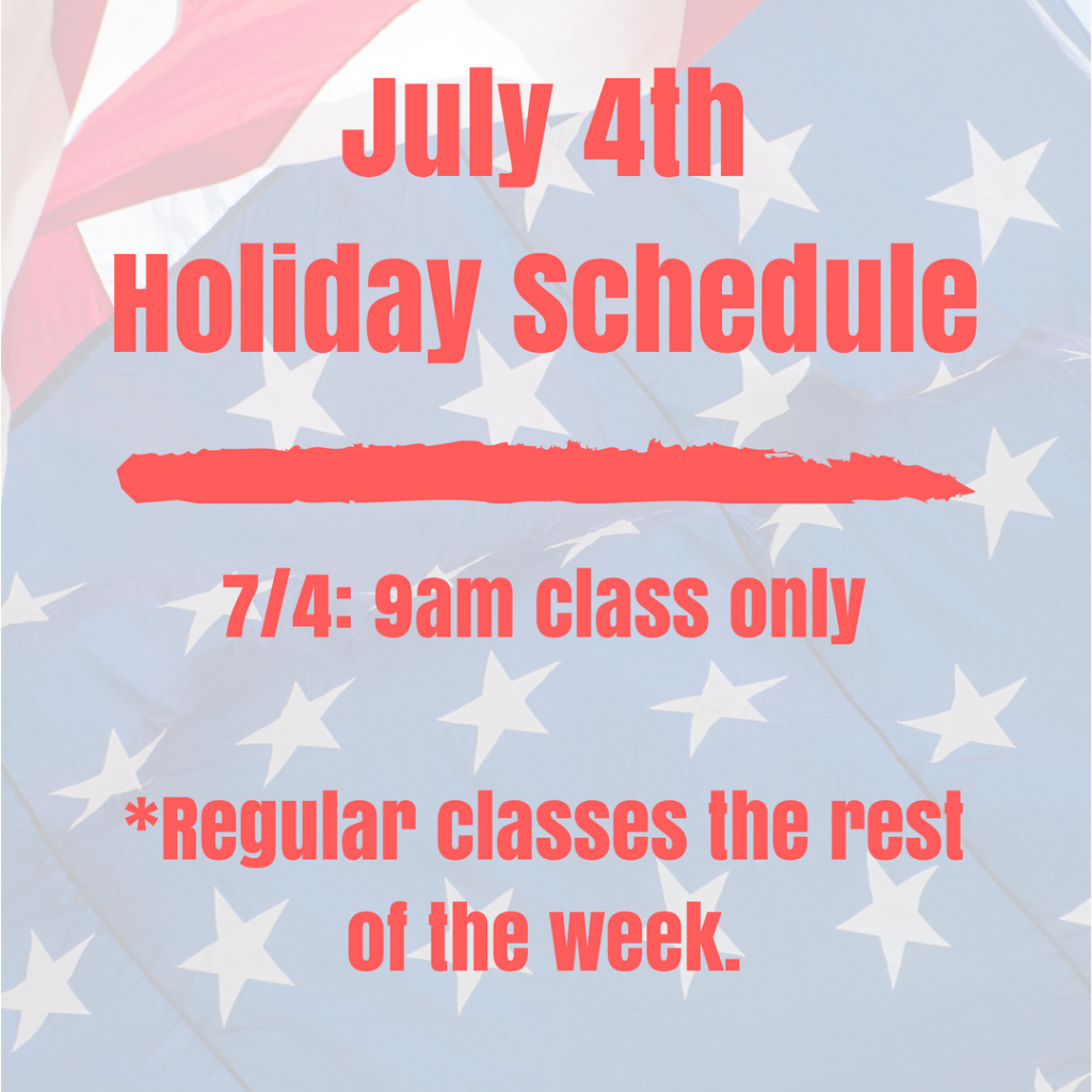 July 4thHoliday Schedule